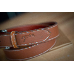 Ceinture Pénélope Initial Cognac Marron