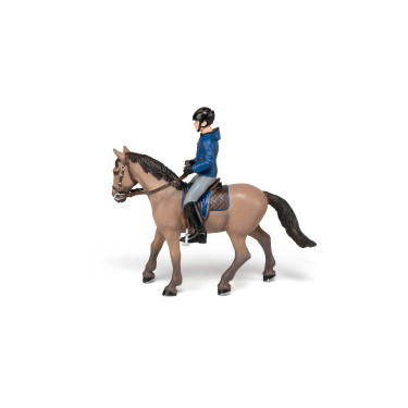 Cheval de promenade et son cavalier Papo