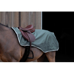 Couvre-reins Equithème Tyrex 600D recyclé doublé polaire Vert