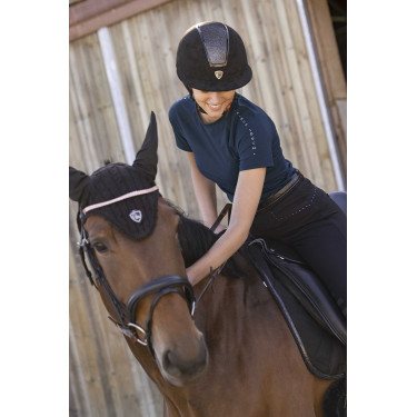 T-shirt Equithème Sofia manches courtes Bleu marine