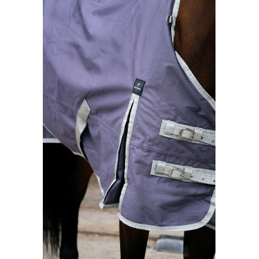 Couverture Equithème Tyrex 1200D recyclée Taupe Marron