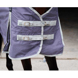 Couverture Equithème Tyrex 1200D recyclée Taupe Marron