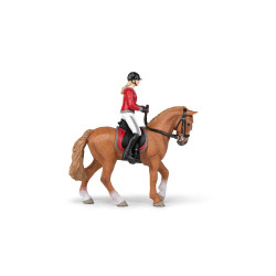 Cheval de promenade et sa cavalière Papo