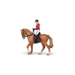 Cheval de promenade et sa cavalière Papo