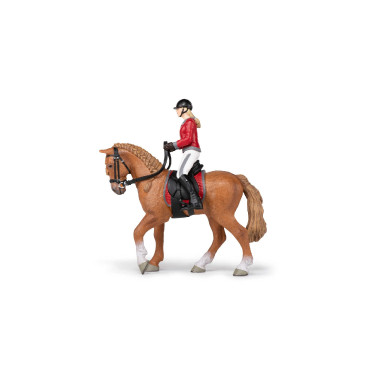 Cheval de promenade et sa cavalière Papo