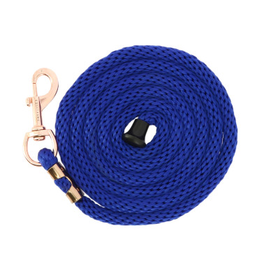 Longe d'attache Equithème Soft rose gold Bleu