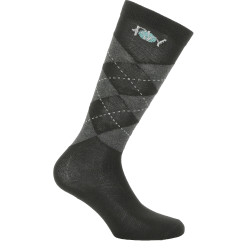 Chaussettes Riding World Losange Noir