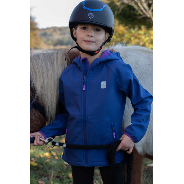 Softshell Equi-Kids Amandine Bleu marine