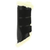 Guêtres fermées Norton mouton synthétique Noir / écru Guêtres fermées Norton mouton synthétique Noir / écru