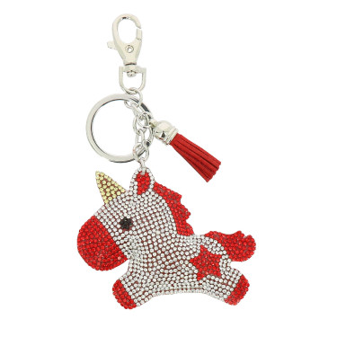Porte-clés Equi-Kids Baby licorne Star Rouge