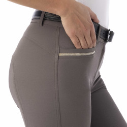 Pantalon Equitheme Gizel Taupe Marron