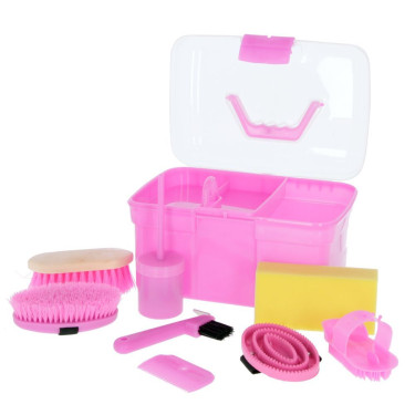 Coffret de pansage 8 pièces pour enfant Kerbl Coffret de pansage 8 pièces pour enfant Kerbl