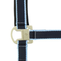 Licol + longe Equitheme Satiné Marine / bleu ciel