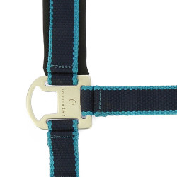 Licol + longe Equitheme Satiné Marine / turquoise Bleu Licol + longe Equitheme Satiné Marine / turquoise Bleu