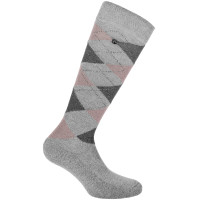 Chaussettes Equithème Girly Gris clair / vieux rose Chaussettes Equithème Girly Gris clair / vieux rose
