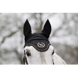 Bonnet chasse-mouches Back On Track à oreilles Noir