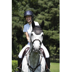 Bonnet chasse-mouches Back On Track à oreilles Noir