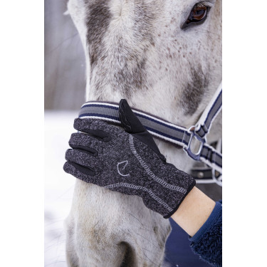 Gants Equithème Chaud Gris chiné