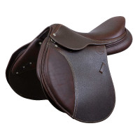 Selle mixte Eric Thomas Élite grainée Havane Marron