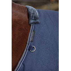 Couverture Equithème Tyrex 600D 50g Marine / gris Bleu