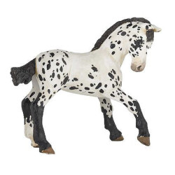 Figurine Poulain Appaloosa noir Papo
