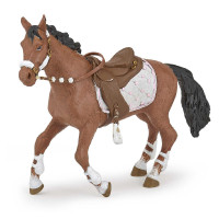 Figurine Cheval de la cavalière fashion hiver Papo