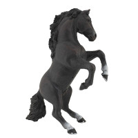 Figurine Cheval cabré noir...