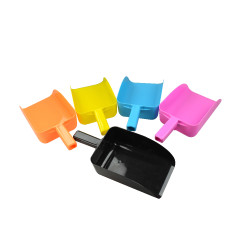 Pelle à grain plastique colorée Noir