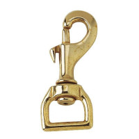 Mousqueton oeil 20 mm carré laiton