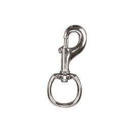 Mousqueton oeil 30 mm rond acier nickelé Mousqueton oeil 30 mm rond acier nickelé