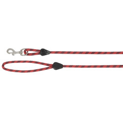 Longe en corde avec poignée Rouge / bleu