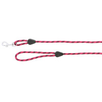 Longe en corde avec poignée Rouge / bleu