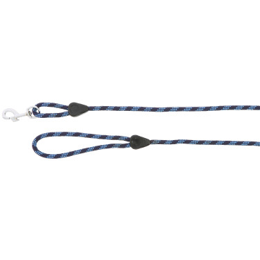 Longe en corde avec poignée Marine / ciel Bleu