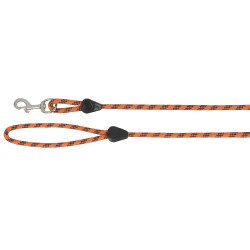 Longe en corde avec poignée Marine / orange Bleu