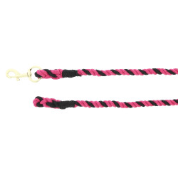 Longe coton torsadé Framboise / noir Rouge
