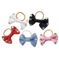 Nœuds à natter Equithème avec strass transparents