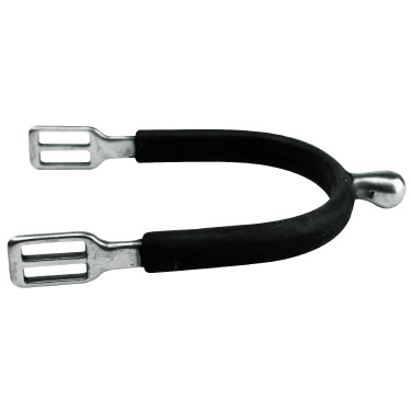 Eperons Feeling Polo inox gainé caoutchouc