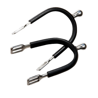 Eperons Feeling Polo inox gainé caoutchouc