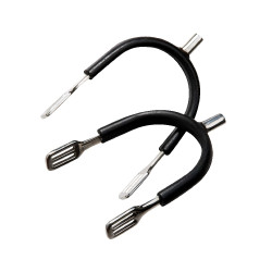 Eperons Feeling Prince de Galles inox gainé caoutchouc