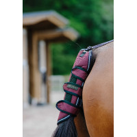 Protège-queue Equithème Tyrex 1200D Marine / bordeaux Bleu