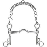 Mors Saumur Feeling à pompe inox satin