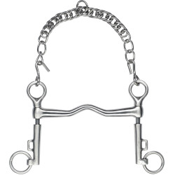 Mors Saumur Feeling à pompe branches courtes inox satin