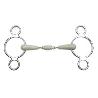 Mors réglable Feeling 3 anneaux flexi double brisure Mors réglable Feeling 3 anneaux flexi double brisure