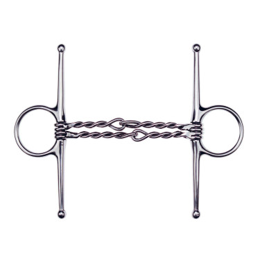 Mors aiguille Feeling double embouchure torsadée