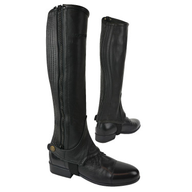 Mini-chaps Equithème cuir Noir Mini-chaps Equithème cuir Noir