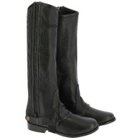 Mini-chaps Equithème cuir Noir