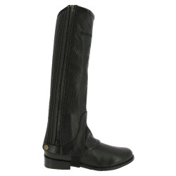 Mini-chaps Equithème cuir Noir Mini-chaps Equithème cuir Noir