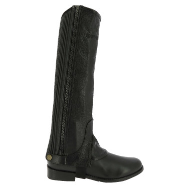 Mini-chaps Equithème cuir Noir Mini-chaps Equithème cuir Noir