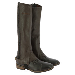 Mini-chaps Equithème cuir Marron
