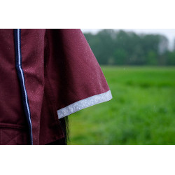 Couverture Equithème Tyrex 1200D Marine / bordeaux Bleu